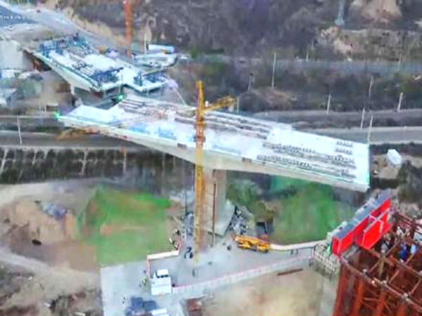 禹門口大橋轉(zhuǎn)體